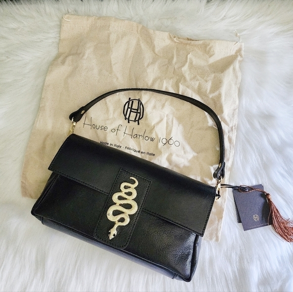 House of Harlow 1960 Handbags - *NWT* House of Harlow 1960 Leather Gold Snake Purse